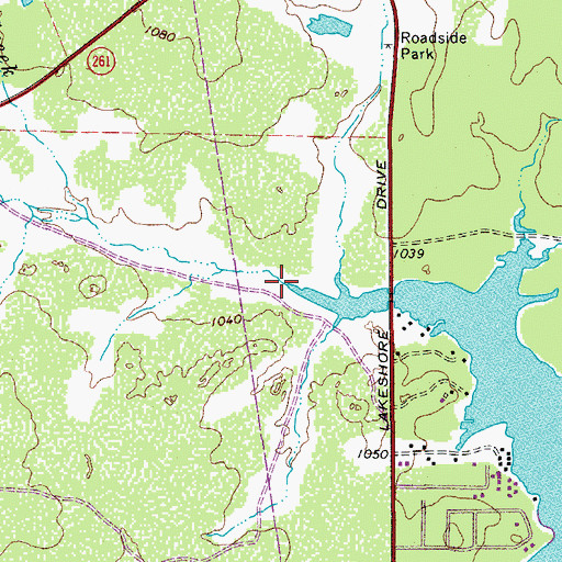 Topographic Map of Redrock Creek, TX