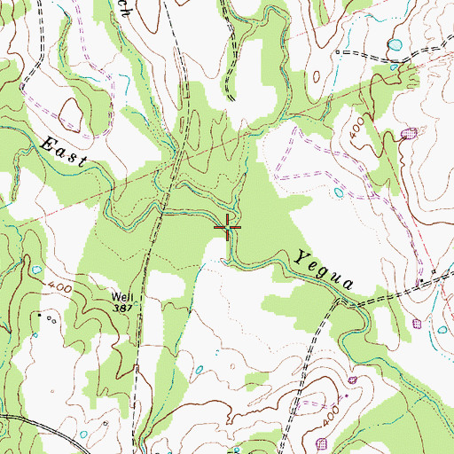 Topographic Map of Reece Creek, TX