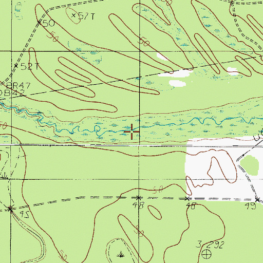 Topographic Map of Reese Marsh, TX