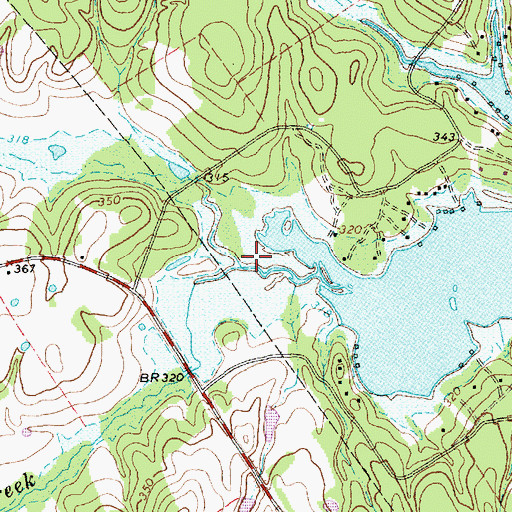 Topographic Map of Reiss Creek, TX