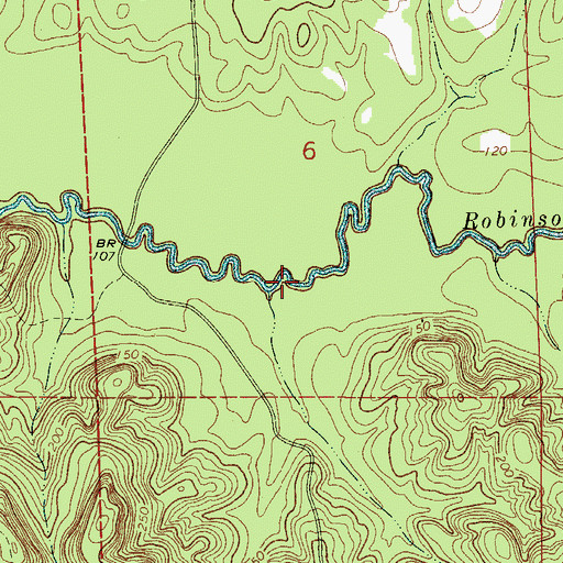 Topographic Map of Smiths Ford, AL