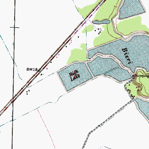 Topographic Map of Rich Lake, TX