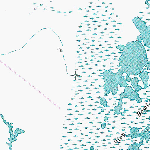 Topographic Map of Ridge Slough, TX
