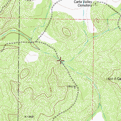 Topographic Map of Riggs Draw, TX