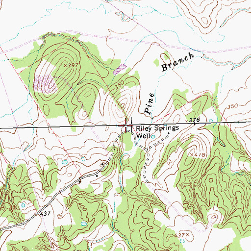 Topographic Map of Riley Springs Well, TX