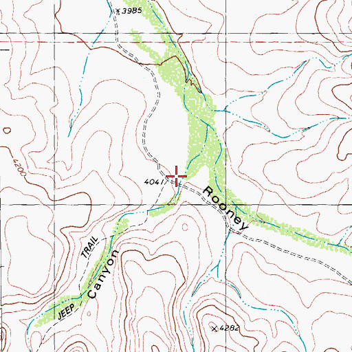 Topographic Map of Rincon Canyon, TX