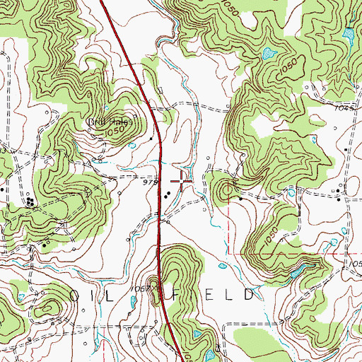 Topographic Map of Ritchie Creek, TX