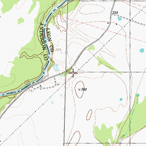 Topographic Map of River Bend Church, TX