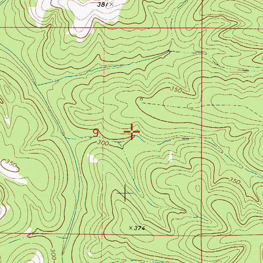 Topographic Map of Zion Church (historical), AL