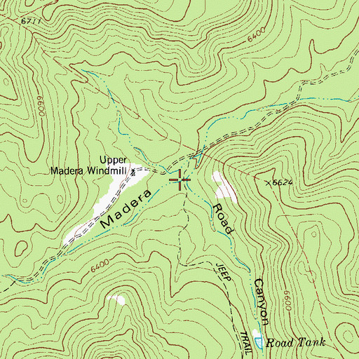 Topographic Map of Road Canyon, TX