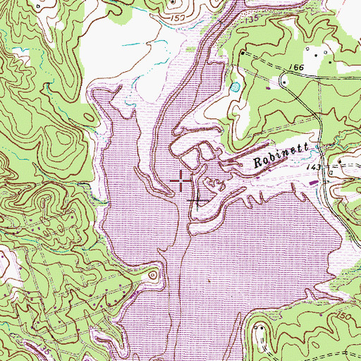 Topographic Map of Robinett Branch, TX