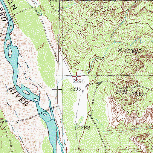 Topographic Map of Robins Arroyo, TX