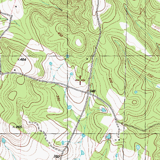 Topographic Map of Rock Hill Church, TX