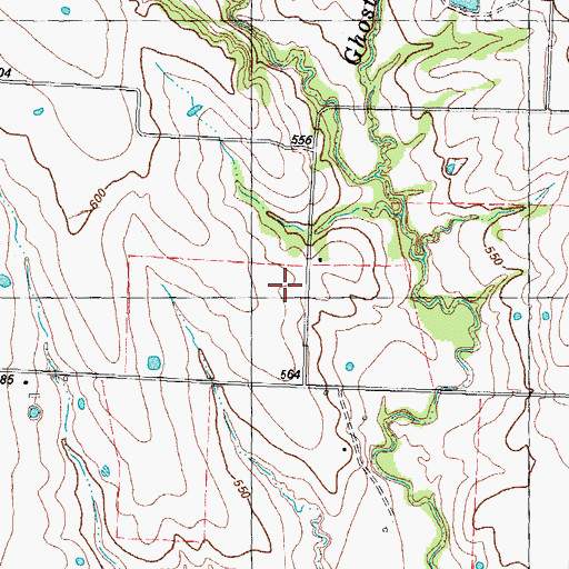 Topographic Map of Rock Hill School, TX