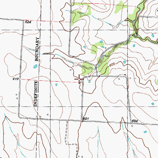 Topographic Map of Rock Hill School, TX
