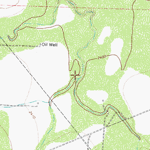 Topographic Map of Rock Hollow Draw, TX