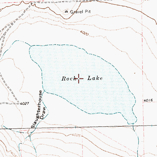 Topographic Map of Rock Lake, TX