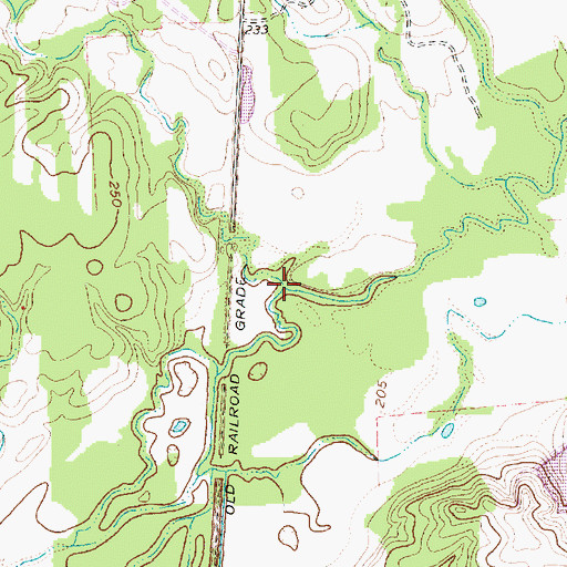 Topographic Map of Rock Lake Creek, TX