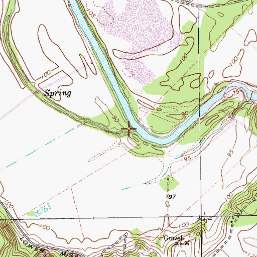 Topographic Map of Rocky Creek, TX