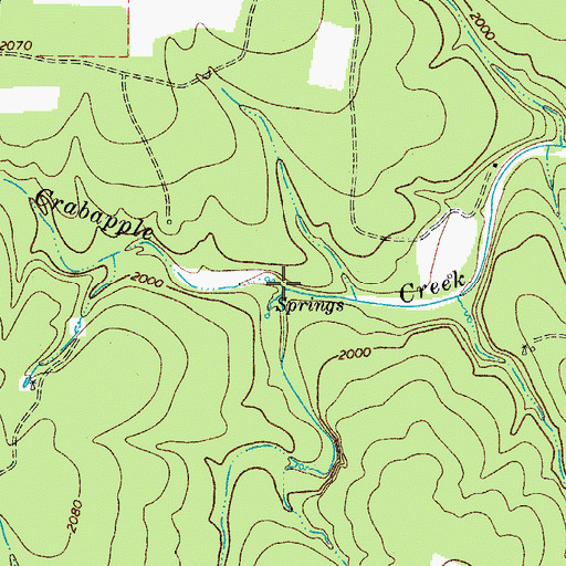 Topographic Map of Rocky Creek, TX