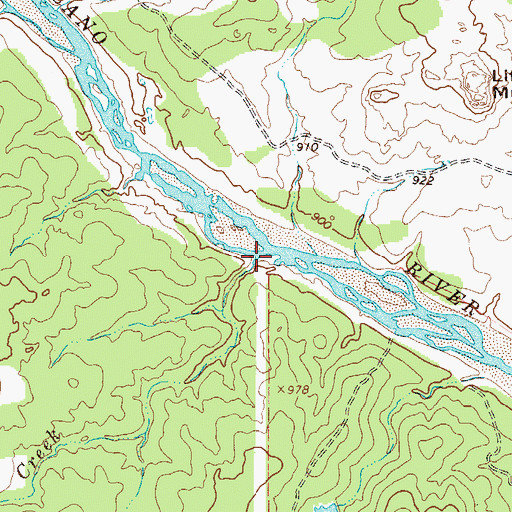 Topographic Map of Rocky Creek, TX