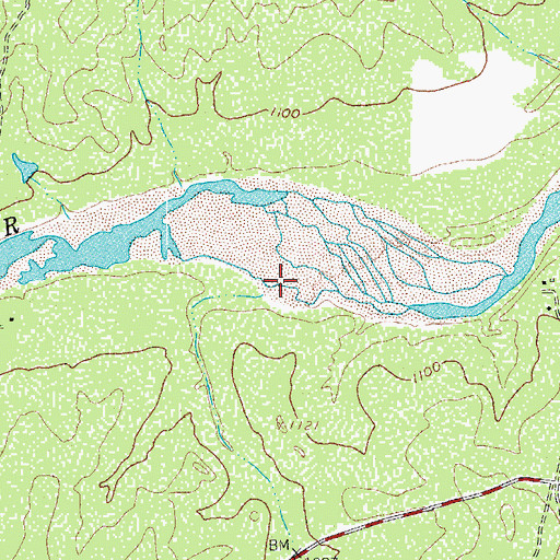 Topographic Map of Rocky Creek, TX