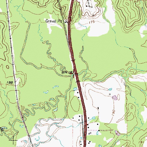 Topographic Map of Rocky Creek, TX