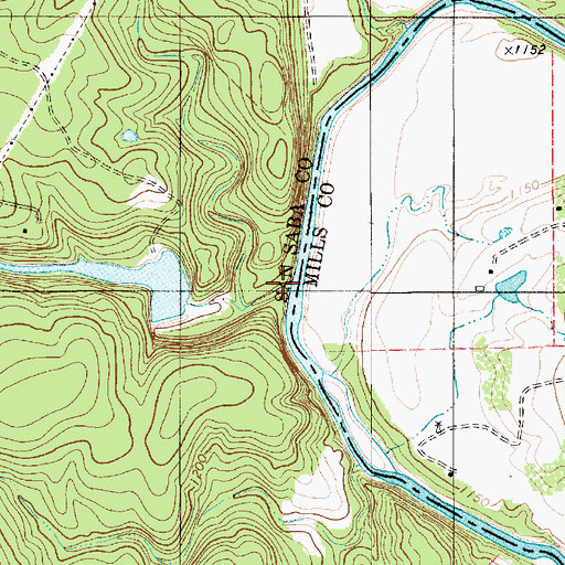 Topographic Map of Rocky Creek, TX