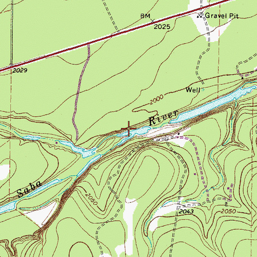 Topographic Map of Rocky Creek, TX