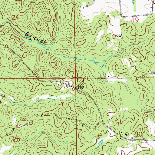 Topographic Map of Fairview Church (historical), AL