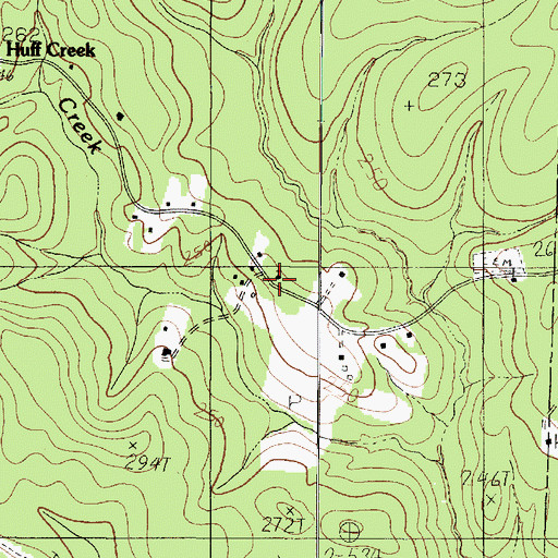 Topographic Map of Rosebloom Church, TX