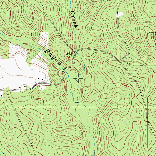 Topographic Map of Royal Creek, TX