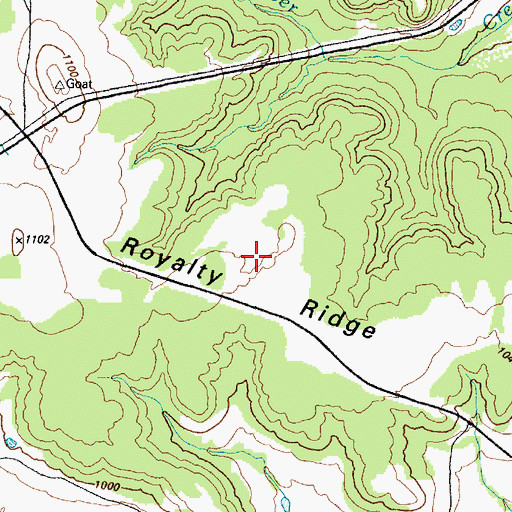 Topographic Map of Royalty Ridge, TX