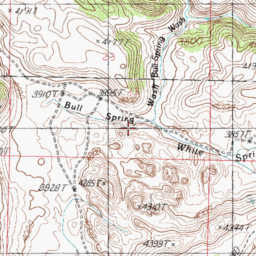 Topographic Map of White Spring, AZ