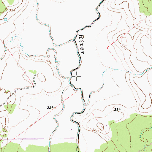 Topographic Map of Running Branch, TX