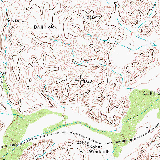 Topographic Map of Rustler Hills, TX