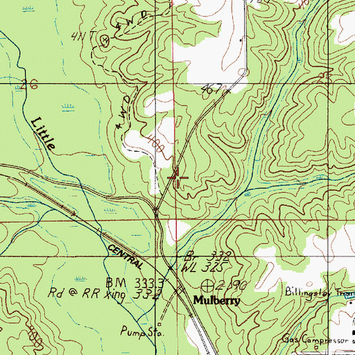 Topographic Map of New Mount Zion Church, AL