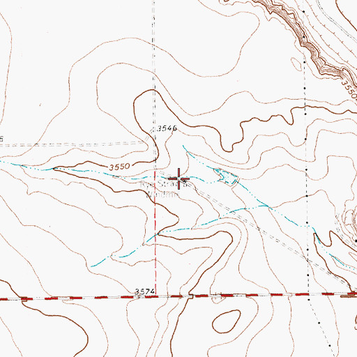 Topographic Map of Rye Straw Windmill, TX