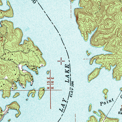 Topographic Map of The Negrohead (historical), AL