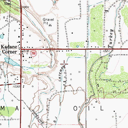 Topographic Map of SJ Lateral, TX
