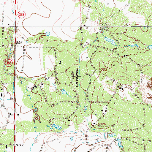 Topographic Map of SZ Lateral, TX