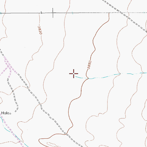 Topographic Map of Sacaton Draw, TX
