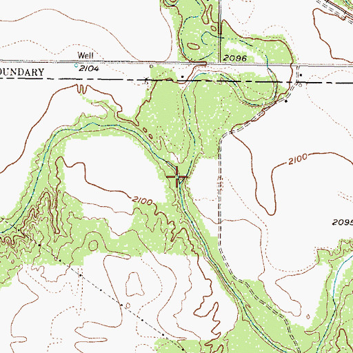 Topographic Map of Sage Draw, TX