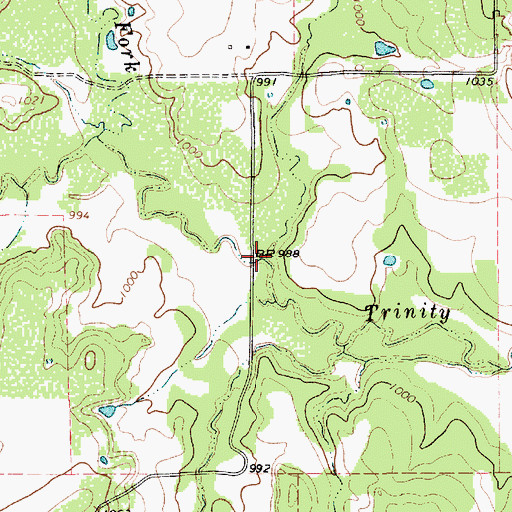 Topographic Map of Sailor Creek, TX