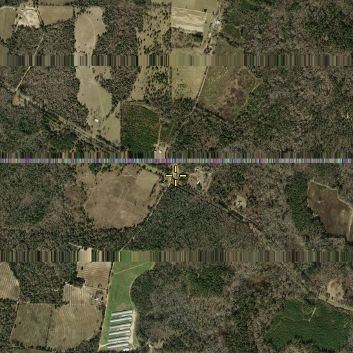 Aerial/Satellite Image of Saint Matthew Church, TX