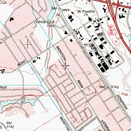 Topographic Map of Saint Patricks Mission, TX