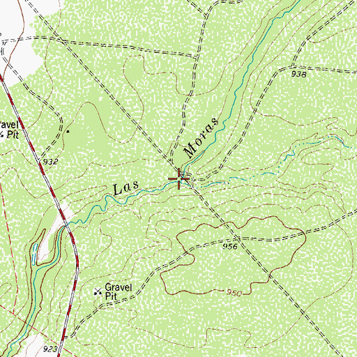 Topographic Map of Salado Creek, TX