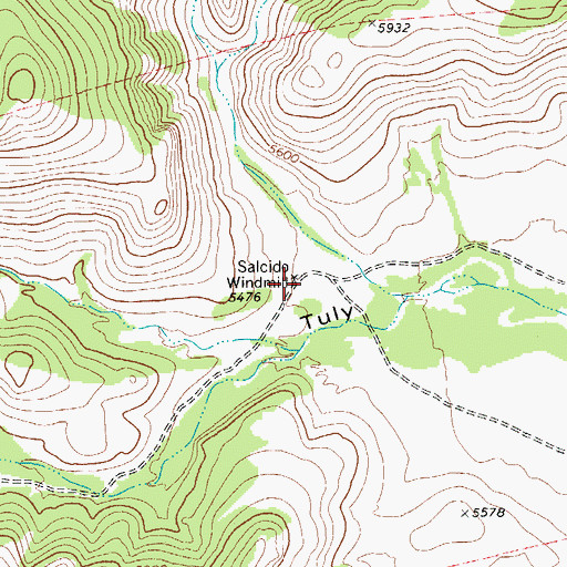 Topographic Map of Salcido Windmill, TX