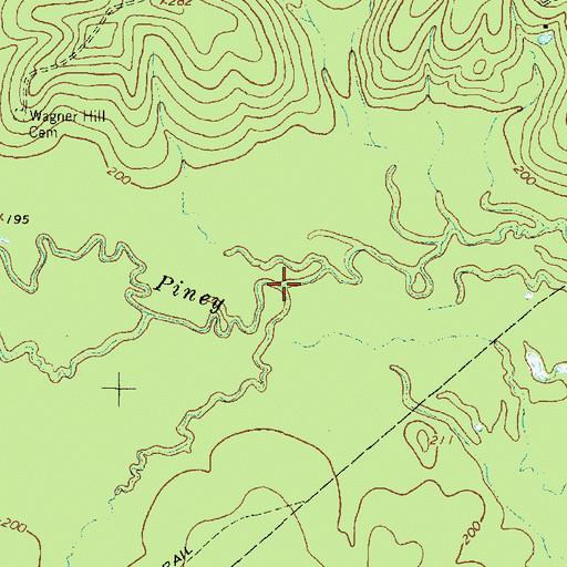 Topographic Map of Salt Creek, TX
