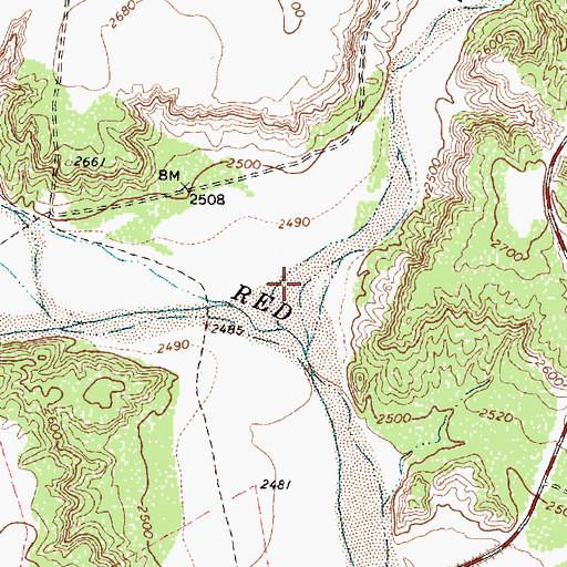Topographic Map of Salt Fork, TX